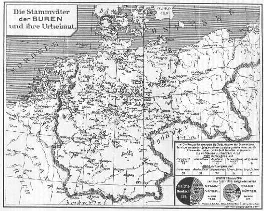Origins of settlers in Germany